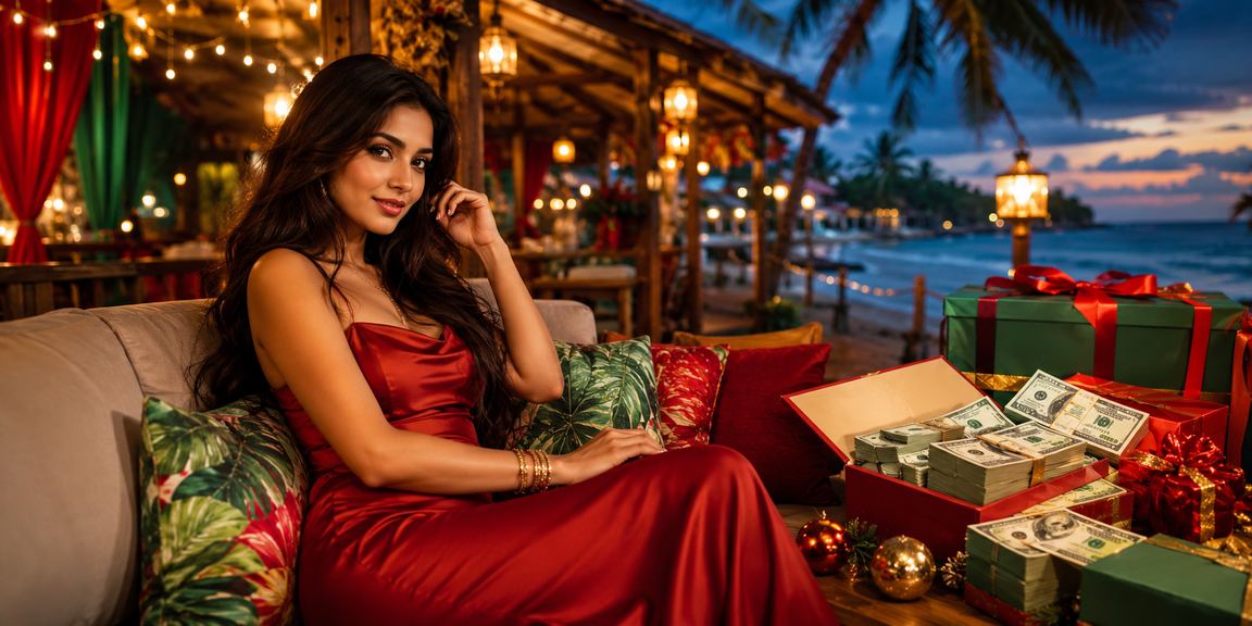 সেন্ট মার্টিন দ্বীপে বেটিং প্ল্যাটফর্মে অংশগ্রহণ করছেন একজন ব্যবহারকারী লাল-সবুজ পোশাকে